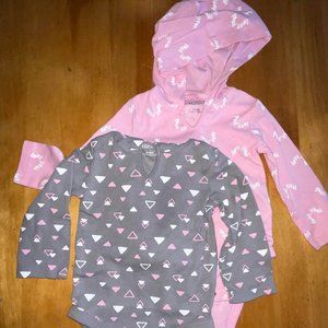 2 piece hooded onesies